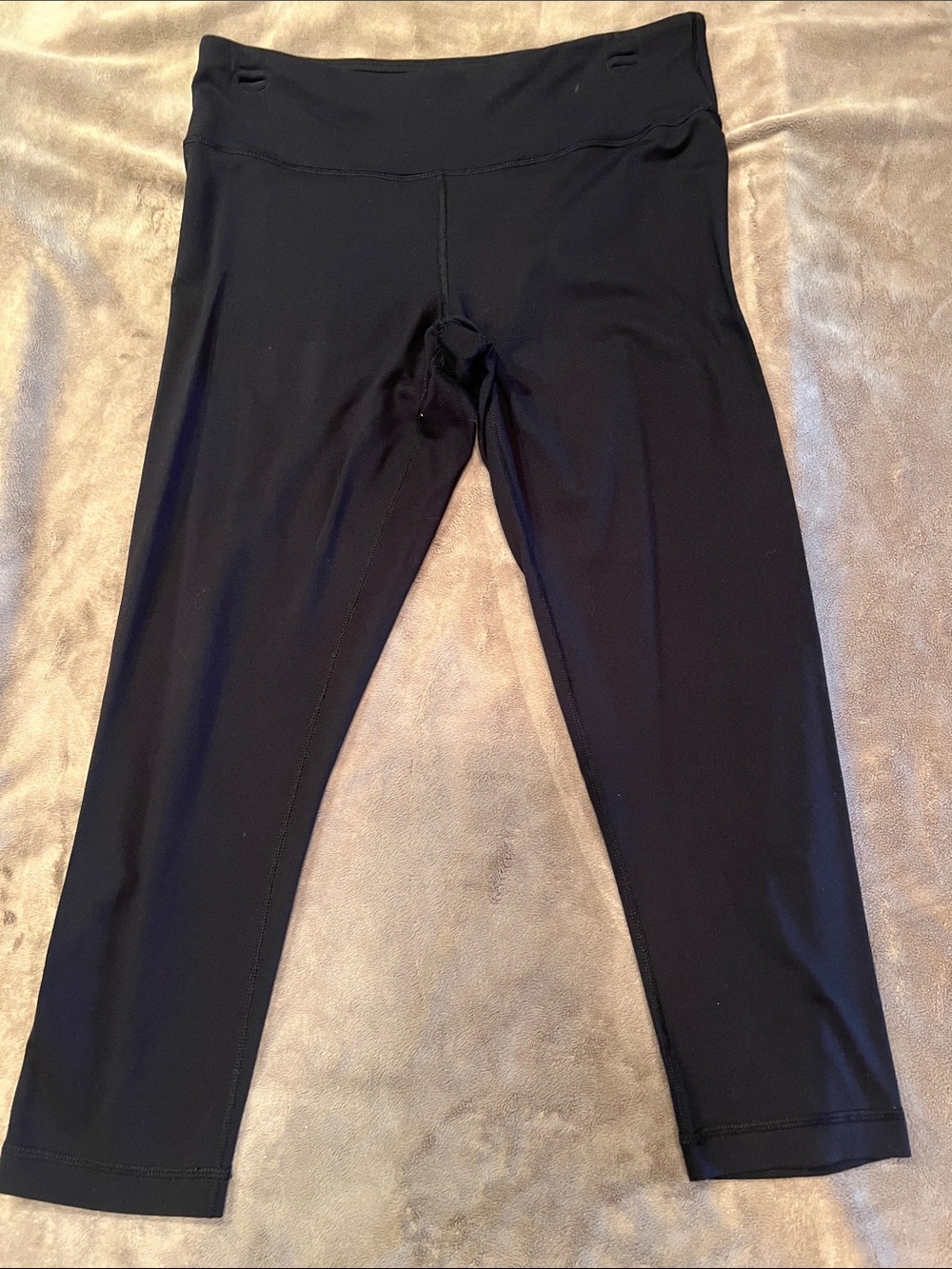 90 Degrees Black High-Rise Athletic Capri Leggings